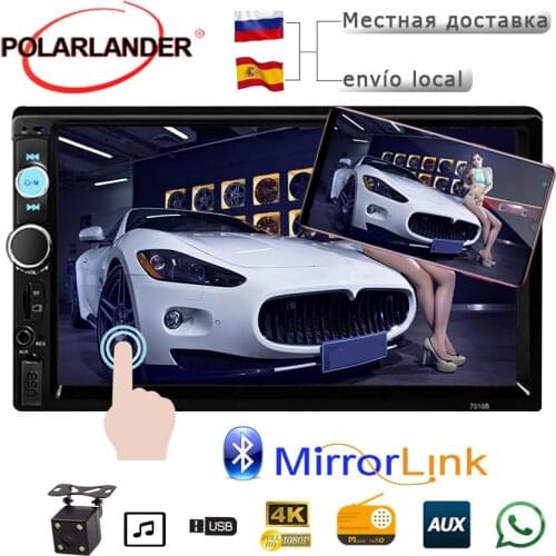 2018 new stereo 2 DIN radio 7 inch with camera Bluetooth Car MP5 player with remote control Mirror Link