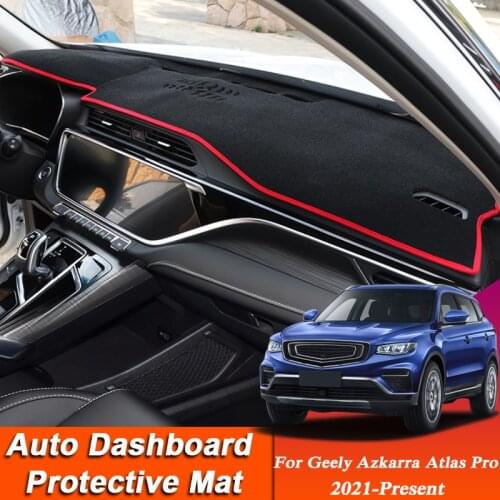 Car Styling For Geely Azkarra Atlas Pro 2021-Present Dashboard Mat Protective Interior Anti-Pad Shade Cushion Auto Accessory