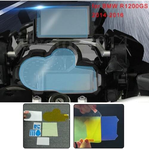 Free Shipping Blue Light Cluster Scratch Protection Film Screen Protector for BMW R1200GS LC 2013-2016/ LC Adventure 2014-2016