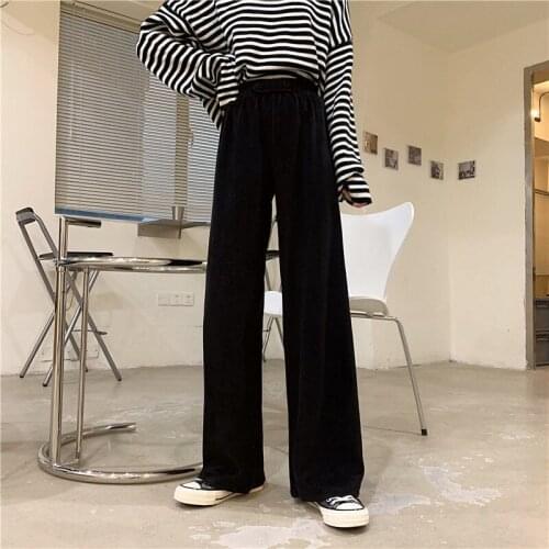 Women Pants Pants Women Winter Loose Women High Waist Casual Straight Trousers Women Pantalones De Mujer