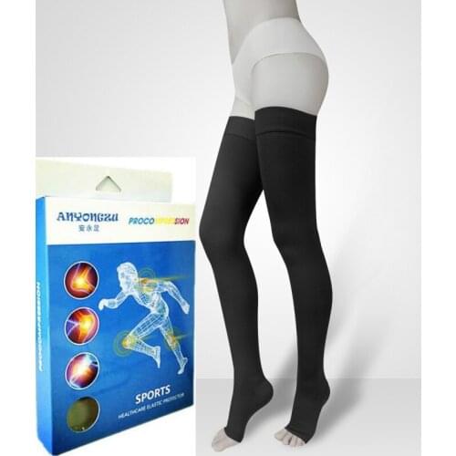 Women Toe Segmented Medical Pressure Antiskid Elastic stockings Leg Long Tube Prevent varicose veins stockings S - XXL 1PAIR