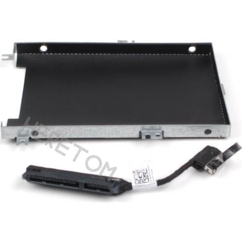 Heretom Hard Disk Drive Connector For Dell Latitude 5470 E5470 HDD Cable Connector 80RK8 +Caddy Frame Bracket 4JMFP
