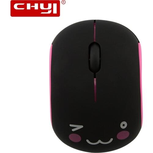 CHYI 2.4GHz Wireless Cute Computer Mouse Rechargeable Optical Silent Mause Ergonomic 3D Ultra Thin Mice For PC Laptop Desktop