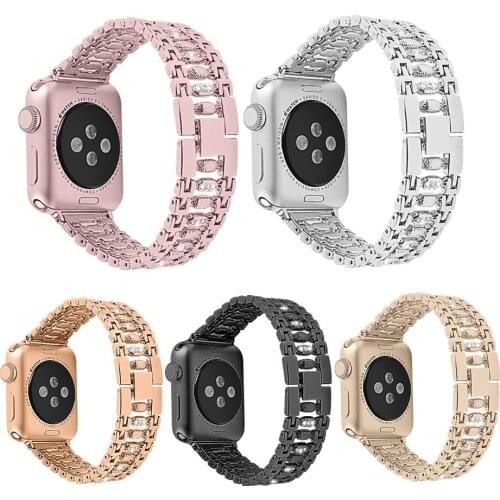 Candy Pattern Fashion Steel Bracelet for iWatch Series 6 SE 5 4 3 2 Diamond Shiny Strap for Apple Watch Band 40MM 44MM 42MM 38MM