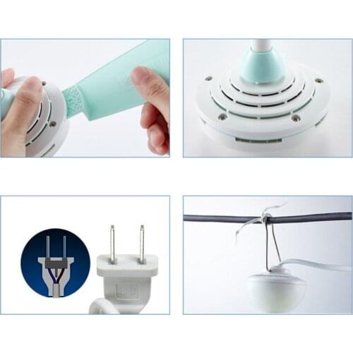 AC 220V 7W Mini Silent Household Dormitory Bed Electric Hanging Fan Ceiling Fan