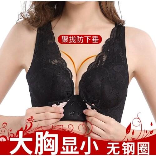 Breastfeeding underwear, womens nursing bra, anti-sagging thin section, gather breast milk, pregnant womens bra, fat mm big br
