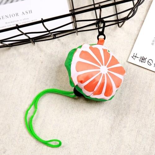 NEW Fruits Hot Creative environmental storage bag Foldable Shopping Bags Reusable Folding Grocery Nylon eco tote Bag