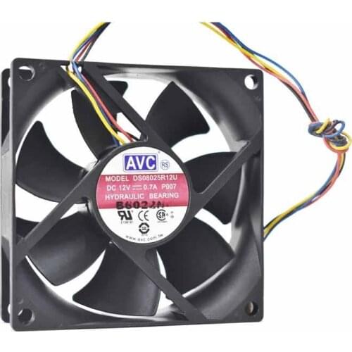 Original AVC8025 fan 0.7a high speed 5000 super wind DS08025R12U-011 CPU fan