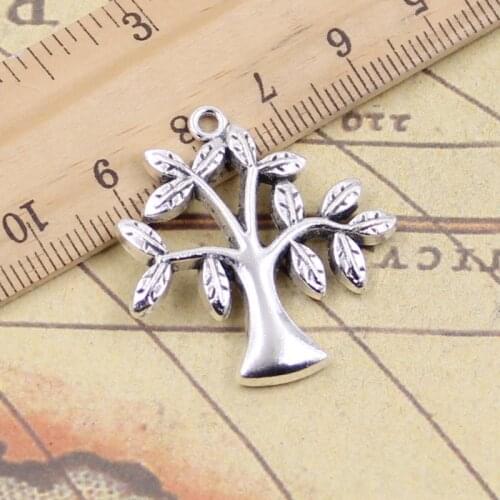 6pcs Charms Life Tree 33x31mm Tibetan Silver Pendants Crafts Making Findings Handmade Antique DIY Jewelry