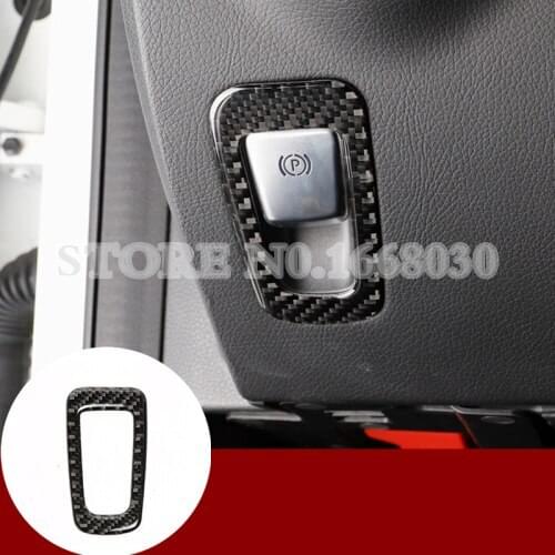 Carbon Fiber Electronic Handbrake Frame Cover For Benz GLC X205 X253 2015-2020 1pcs Car accesories interior Car decoration