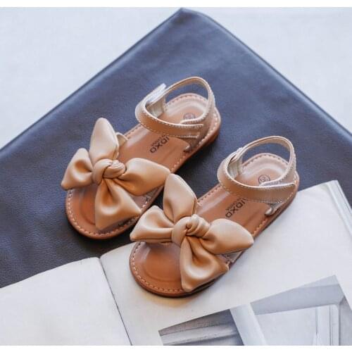 Girls Sandals Fashion Princess Classic Baby Girl Kids Summer Sandals Children Sweet Summer Shoes Soft 23-34 Hot Sale Bow-knot