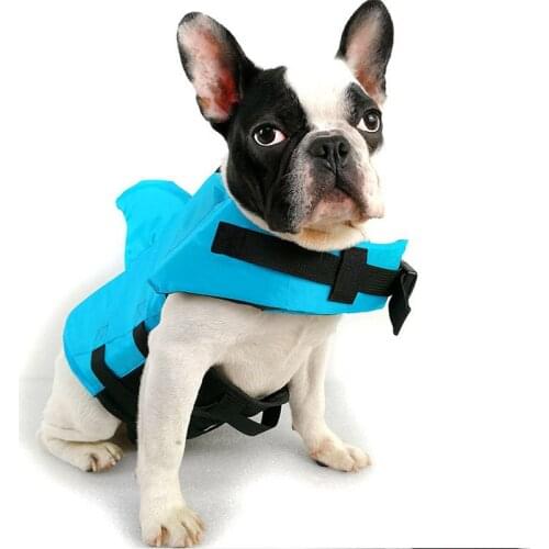 Dog Life Vest Summer Shark Pet Life Safe Vest Dog Clothes Pets Safety Swimsuit For Swimming Pool Beach Boating