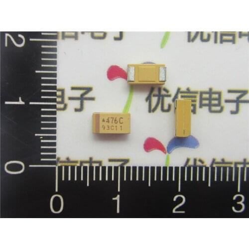 20pcs/lot High Quality SMD tantalum capacitor 47UF 6032 16V 47UF C type tantalum capacitor 16V