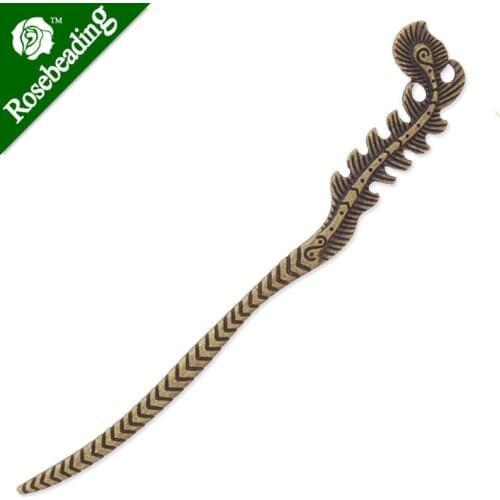 26x155mm Antique Bronze Hair Stick,fishtail,Metal Hair Stick, Hair Accessories,Hair Sticks Hairpin,10PCS/lot-C3893