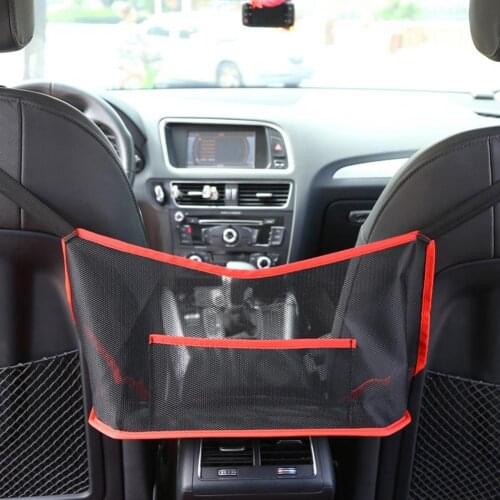 60% Dropshipping!! Storage Holder Universal Elastic Between Car Net Pocket Holder for Car