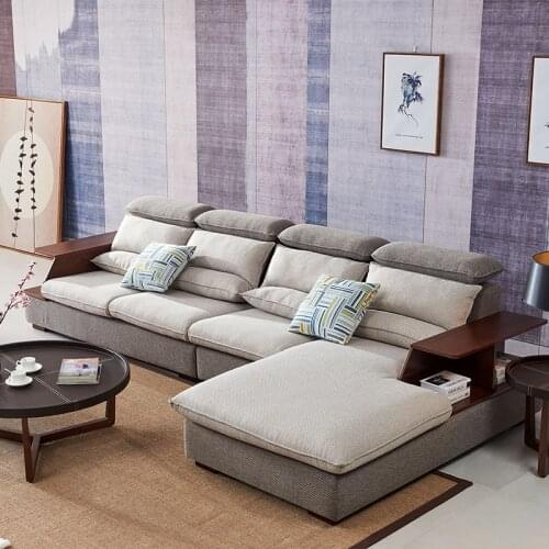 8812 Fabric sofa set living room sofa furniture corner sofa sets home furniture sectional sofa modern L shaped with storage