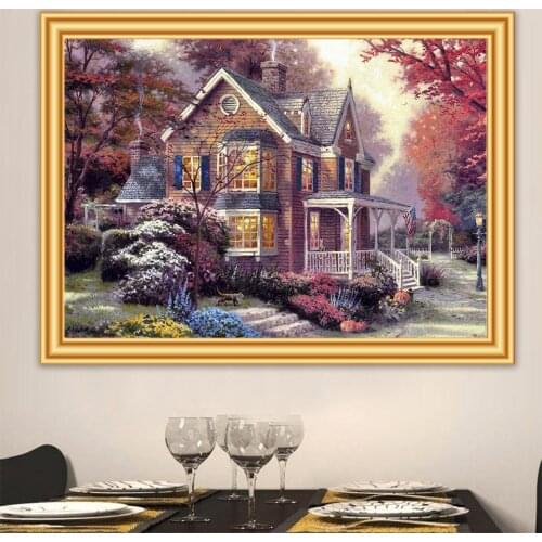 5D DIY Diamond Painting Scenery Cross Stitch Mosaic Pictures Of Rhinestones Diamond Embroidery Full Drill Landscape Decor Gift