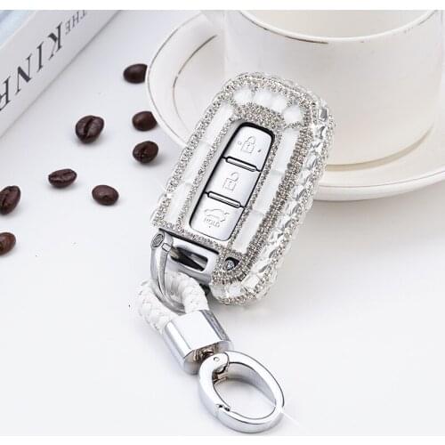 Diamond Car Key Cover Case For Hyundai Equus Genesis Veloster Coupe Sonata ix35 For KIA Sportage K2 K5 Forte Optima Soul Azera