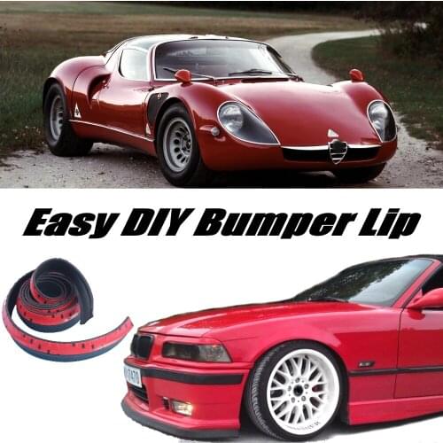 NOVOVISU Bumper Lip Deflector Lips For Alfa Romeo 33 Stradale Front Spoiler Skirt For Car Tuning / Body Kit / Strip
