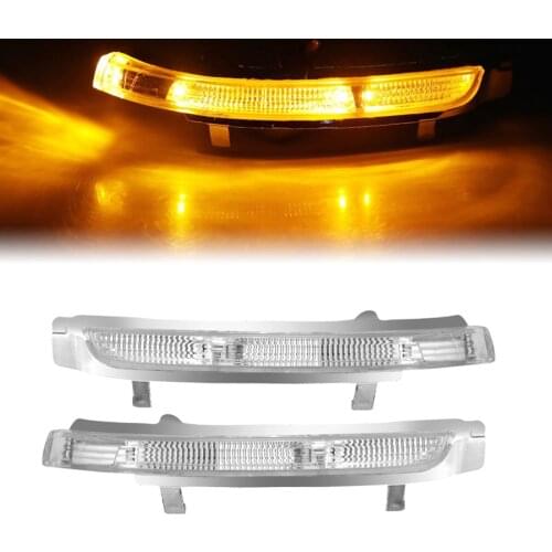 2PCS Amber LED Side Mirror Light Lamp Turn Signal For Skoda Octavia Superb 3T4 Hatchback 2008-2014 Car Styling