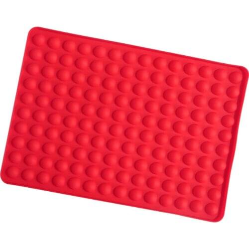 Chocolate mold 140 grid round hole baking mat Semicircular baking mat Silicone oil filter baking tray Small biscuit mold