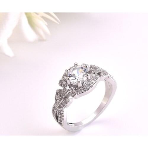 Exquisite Butterfly Ring Inlaid With White Zircon Luxury Wedding Ring For Women Party Vintage Jewelry Wholesale Gifts MENGYI