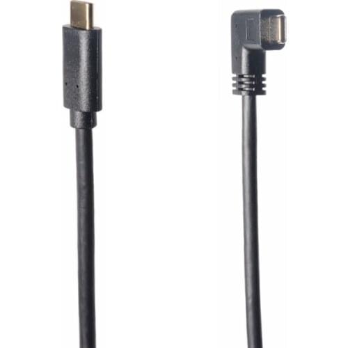 10Gbps Right Angle USB C to USB C Cable 1M/3.3Ft, Type C Cord(3A) 90 Degree USB-C USB 3.1 Male to Female Fast Charging Cable