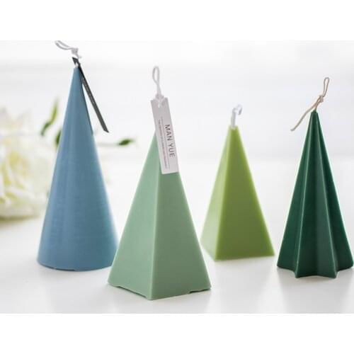 Conical Acrylic Columnar Home Candle Mould DIY Handmade Soy Aromatherapy Candle Mould for Candle Making