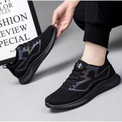 Chaussure Homme Men Casual Shoes Breathable Black Male Sneakers Fashion Light Walking Mens Shoes Trendyol Running Man Sneaker