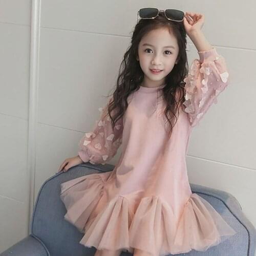 2020 Baby Girl Fish tail lace Dress Kids Cotton Princess Birthday Party Dresses Children Vestido Clothes