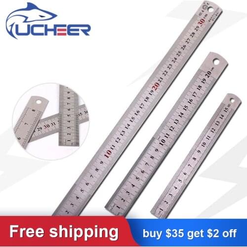 UCHEER 1pc 150mm Stainlesssteel Ruler