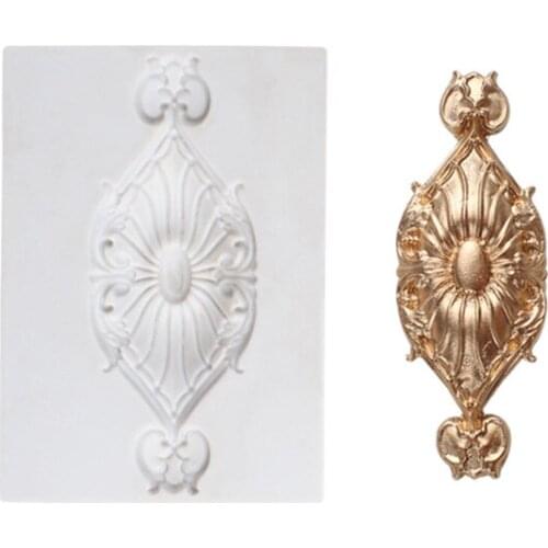 Minsunbak Retro Embossed Texture Silicone Mold Fondant Cake Decoration Tools Home Baking Utensils