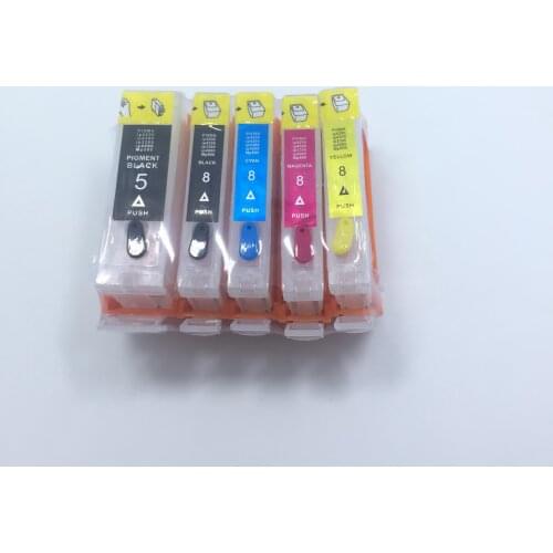 YOTAT Refillable PGI5 Ink Cartridge PGI-5 CLI-8 for Canon Pixma iP4200 iP4300 iP4500 iP5200 MP500 MP530 MP600 MP610 printer