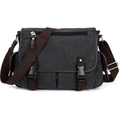 Man leisure handbag shoulder Messenger bag men Splicing Hit color splice travel bags canvas portable school handbags schoolbag
