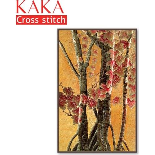 Cross stitch kits,Embroidery needlework sets with printed pattern,11CT-canvas for Home Decor Painting,Flowers Full NCKF163