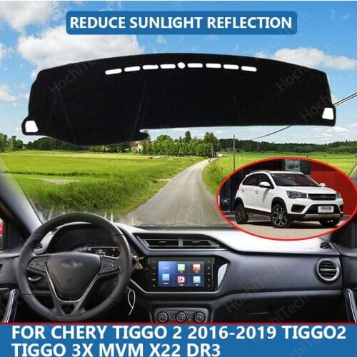Car Inner Dashboard Cover Capet Cape for Chery Tiggo 2 2016-2019 Tiggo2 Tiggo 3x MVM X22 DR3 Dashmat Sunshade Pad Cover Dash Mat