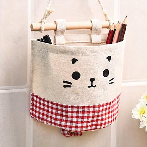Wall Mounted Hanging Bags Nursery Storage Bag Over The Door Storage Pockets Fabric Storage Bags F27#35