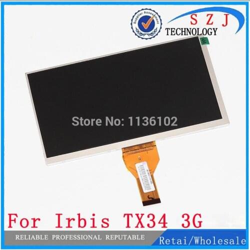 New 7" inch Tablet pc Irbis tx70 Irbis TX34 3G LCD Display Matrix 1024*600 TFT LCD Screen Panel replacement Free Shipping