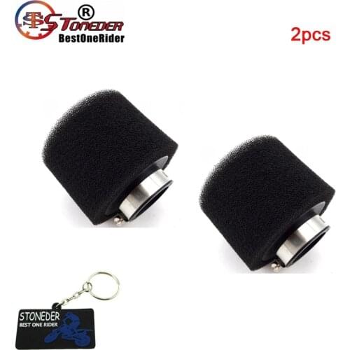STONEDER 2Pcs 38mm Air Filter Clearner For ATV Quad Pit Dirt Motor Bike Motorcycle