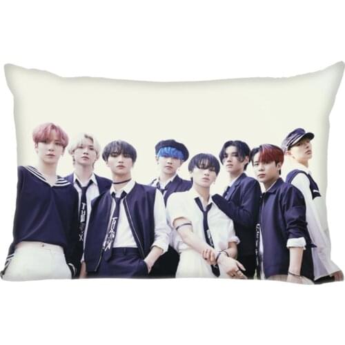 Hot Sale Custom Double Sided Pillow Slips Singer ATEEZ Rectangle Pillow Covers Bedding Comfortable Cushion/High Quality