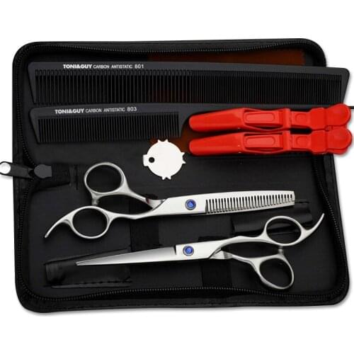 6.0 Professional Hairdressing Scissors 3 Colors Cutting Thinning Cut Hair Cutting Salon Suit Scissor Barber Shears Hair Scissors