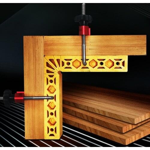 90 Degree Right Angle Clamp Fixing Clips Picture Frame Corner Clamp L-Shaped Auxiliary Fixture Woodworking Splicing Board Tools