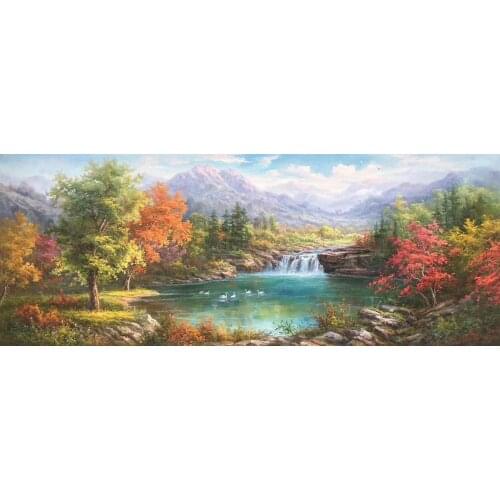 100%HandPainted High Quality Oil Painting on Canvas European-style landscape Canvas Painting Wall Art Picture for HomeDecoration