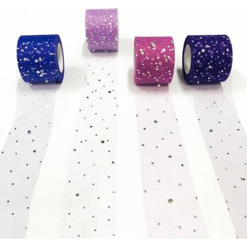 25Yards Laser Organza Mesh Fabric For Baby Shower Party Supplies DIY Hair Bows Handmade Materials Accessories