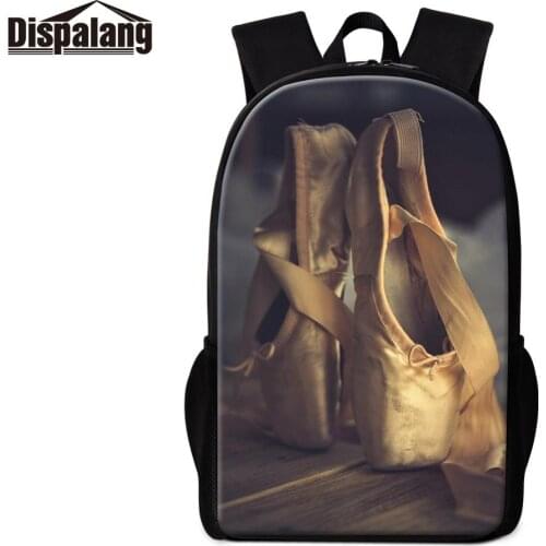 Girls Schoolbag High Quality High Quality Printed 16 inch Knapsack Many Brand Ballet Photo Rucksack Female Backpacks for Lady