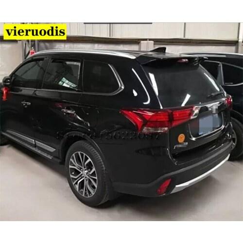 For Outlander Spoiler 2013-2018 Mitsubishi Outlander QBK Spoiler ABS plastic Material Car Rear Wing Color Rear Spoiler
