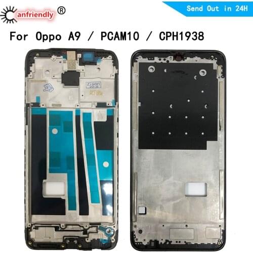 Middle Frame for OPPO A9 2019 PCAM10 CPH1938 Middle Frame Housing Cover Bezel Plate Faceplate For OPPO A9