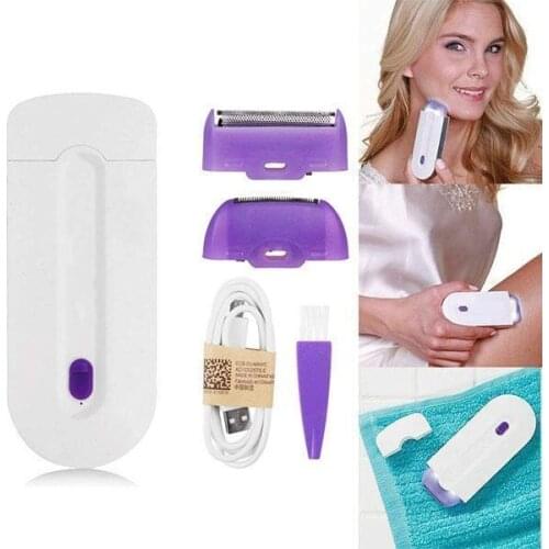 2 in 1 Laser Hair Removal Trimmer Laser Epilator Women Rechargeable Hair Remover Smooth Touch Removal Instant&amppain Free