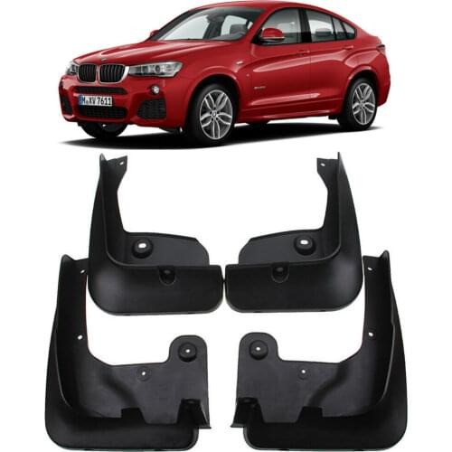 4pcs Car Mud Flap Splash Guard Fender Mudguards Front Rear Mud Guards Flaps for BMW X4 M40i M Sport F26 2014 2015 2016 2017 2018