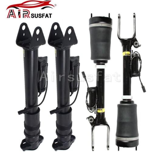 4pcs Front + Rear Air Suspension Strut Airmatic Shock Absorber with ADS For Mercedes ML GL Glass W164 X164 1643206013 1643202031